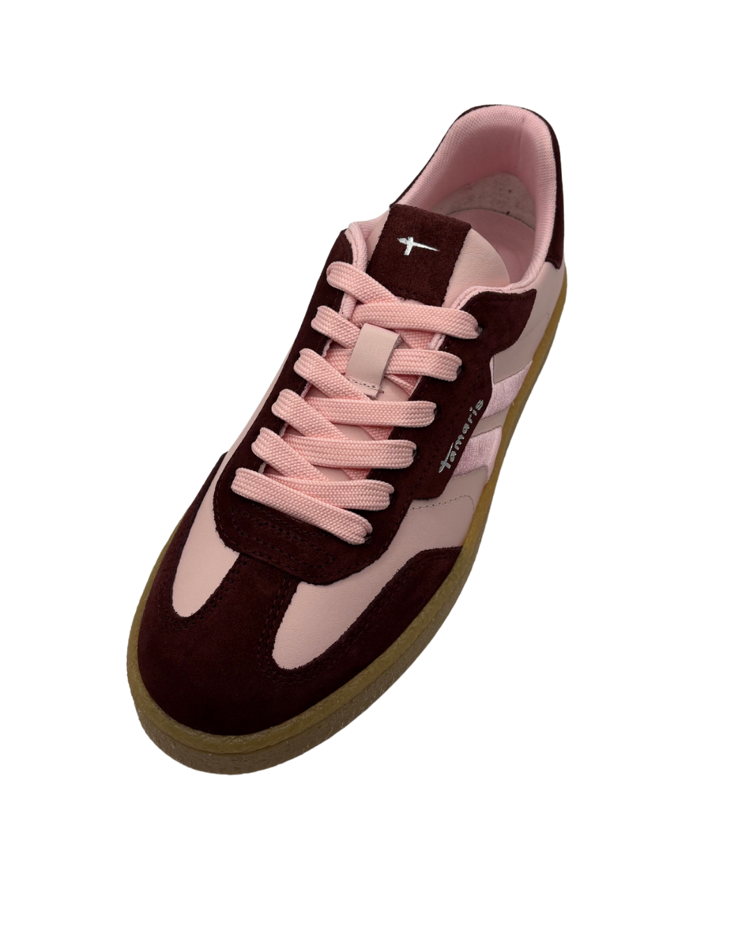 Tamaris Pink and Burgundy Trainers