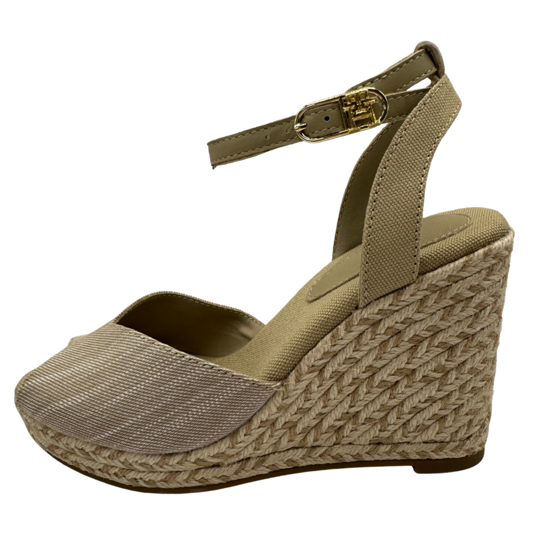 Tommy Hilfiger Beige High Wedge Sandals