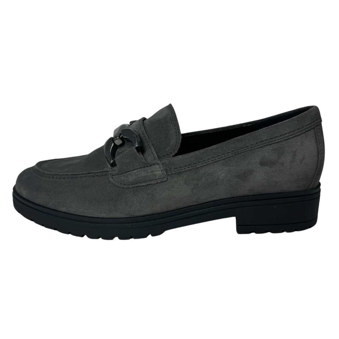 Gabor Grey Suede Loafers