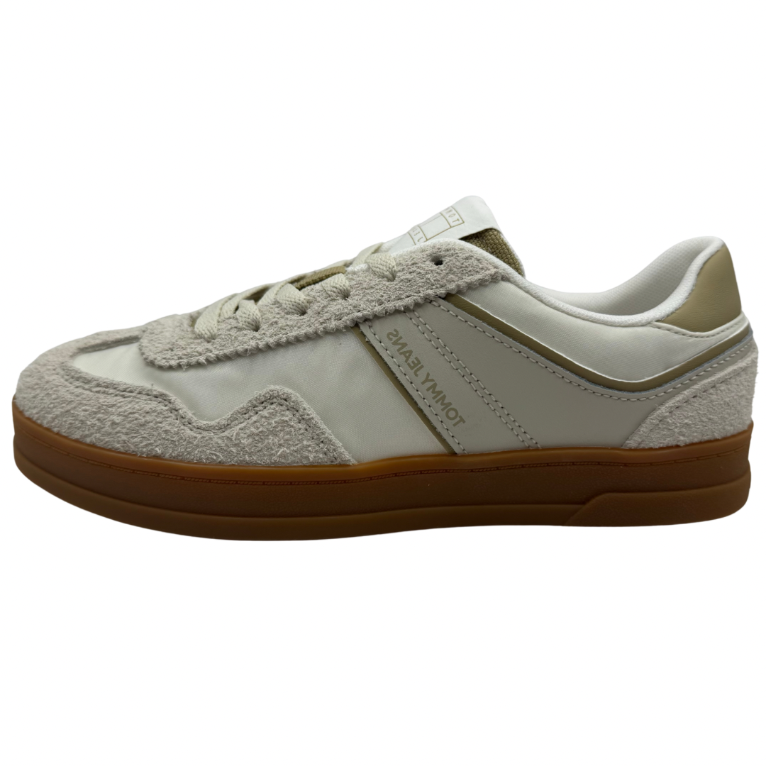 Tommy Jeans Cream &amp; Beige Trainers