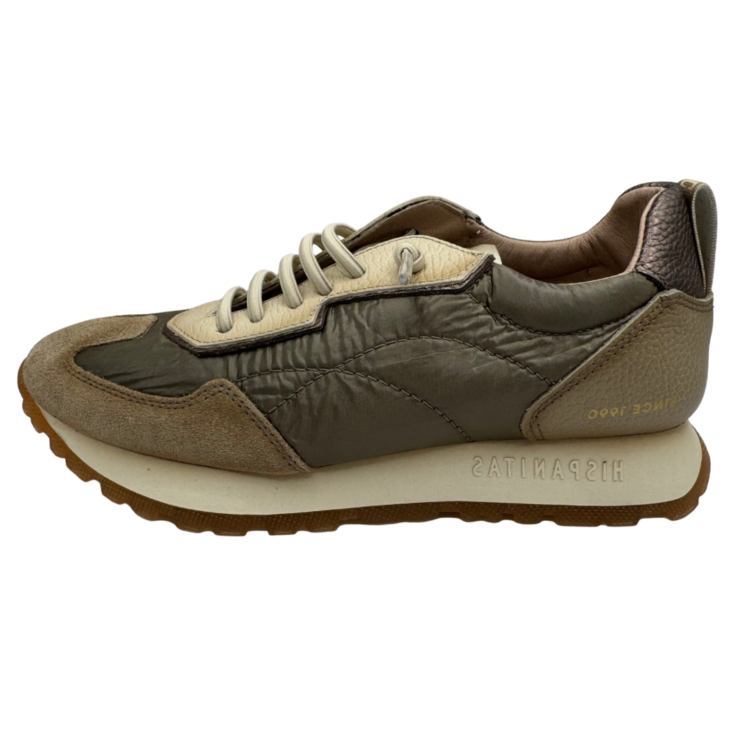 Hispanitas Taupe Trainers with Elasticated Laces