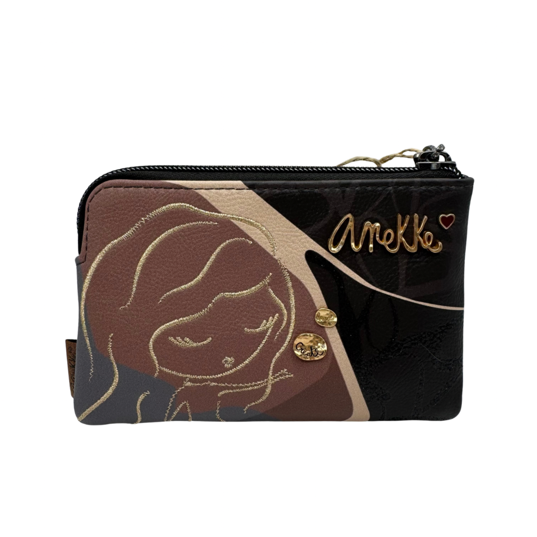 Anekke Black &amp; Two Toned Brown Small Purse