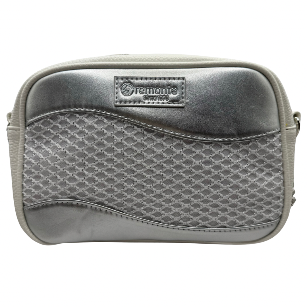 Remonte Silver &amp; White Crossbody with Chain Strap
