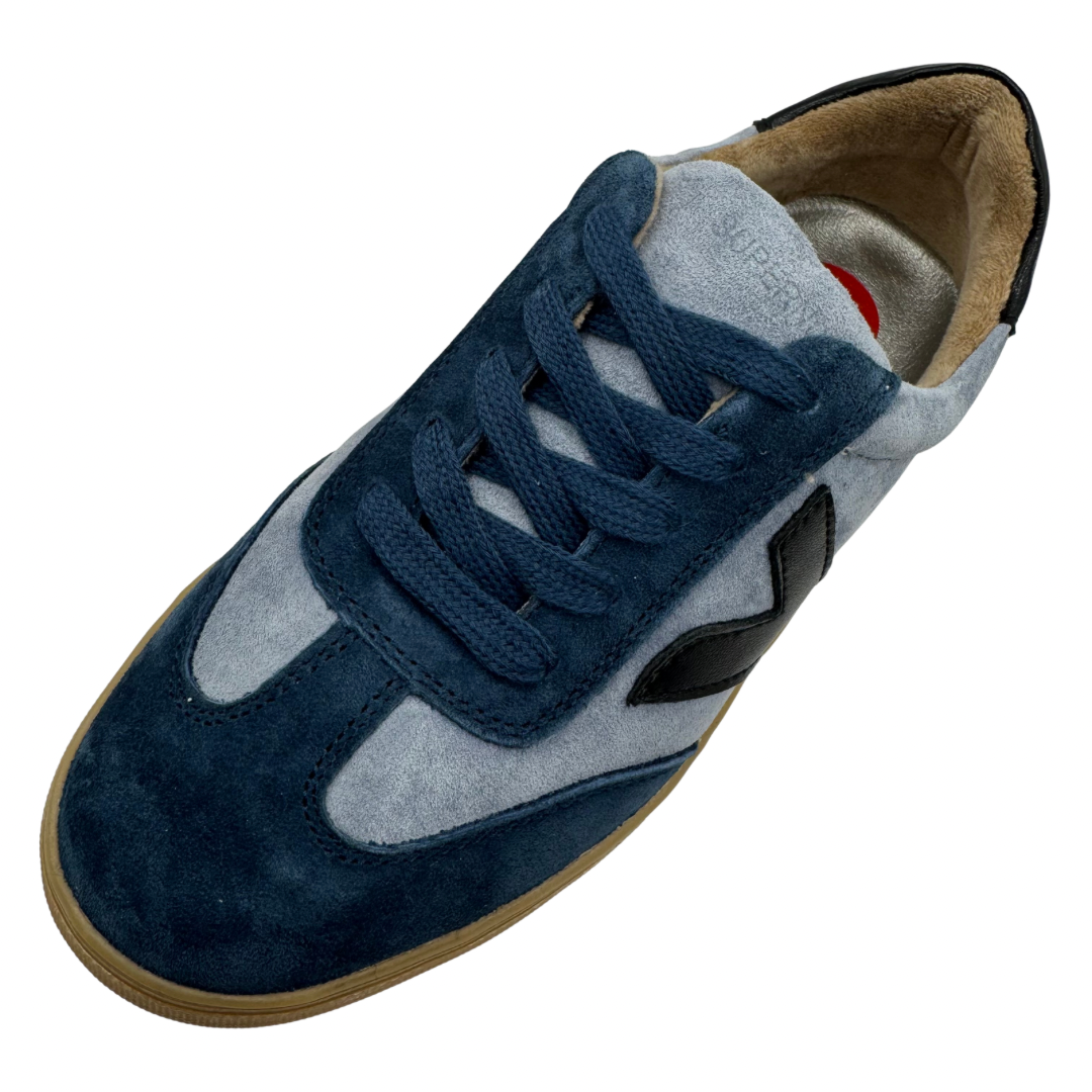 Drilleys Navy, Blue &amp; Black  Platform Trainers