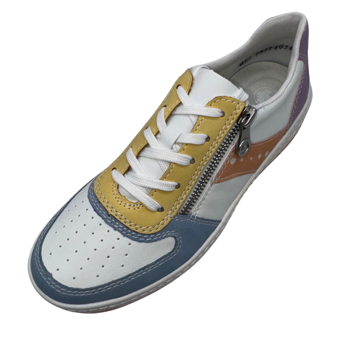 Rieker White and Multicoloured Trainers