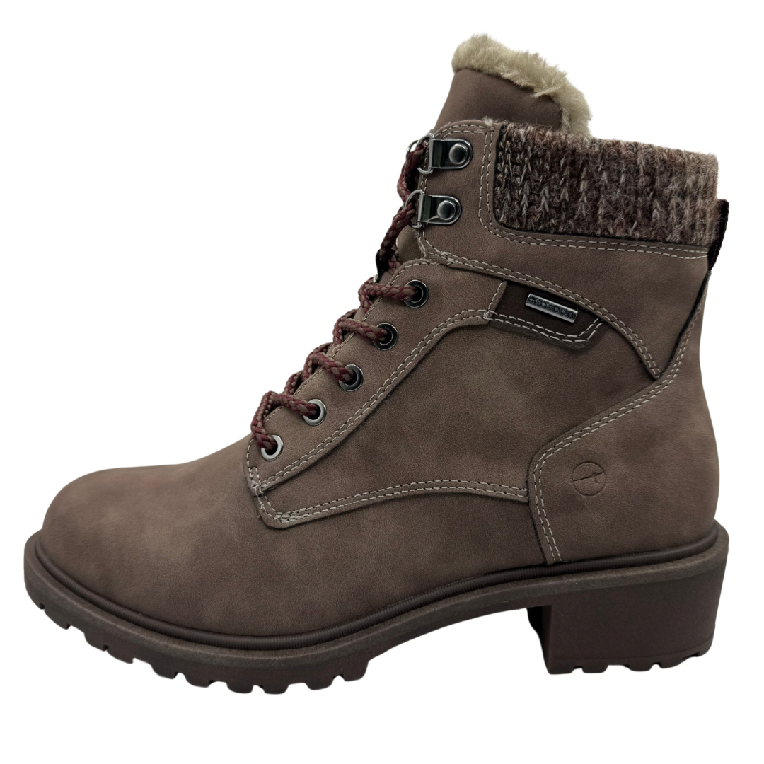 Tamaris Brown Lace Up Boots