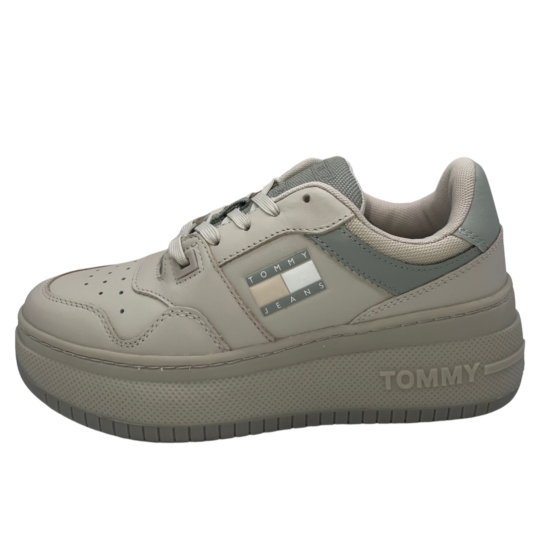 Tommy Jeans Bleached Stone Platform Trainers