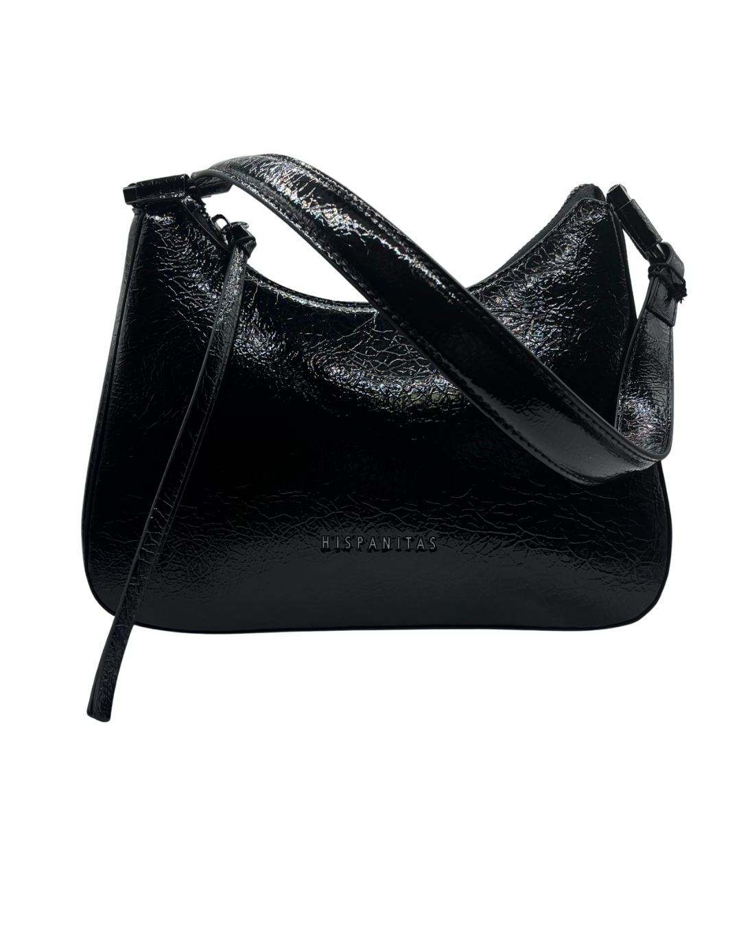 Hispanitas Black Patent Shoulder Bag