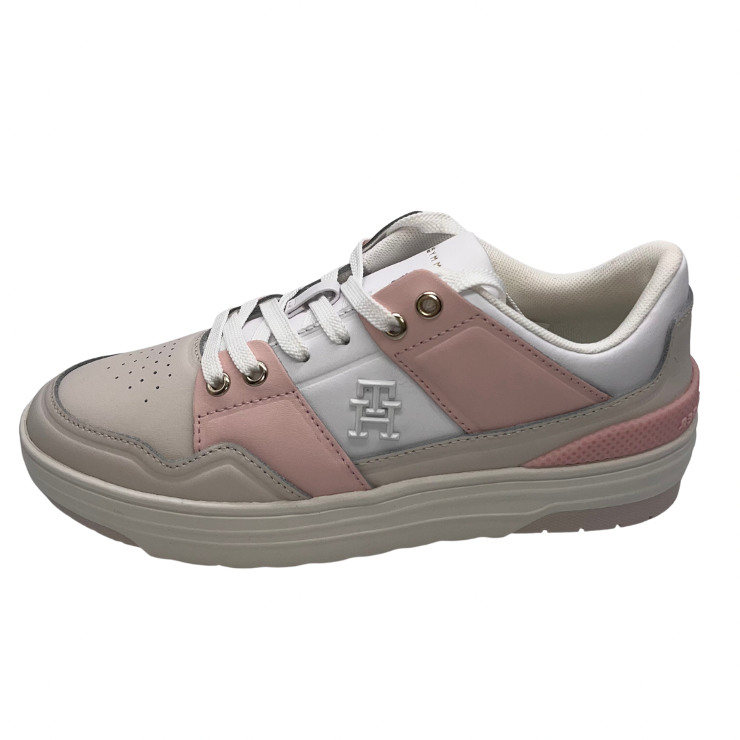 Tommy Hilfiger Pink and Beige Trainers