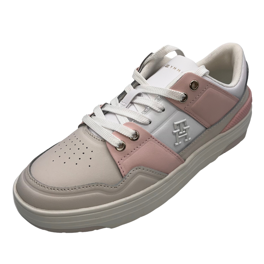 Tommy Hilfiger Pink and Beige Trainers
