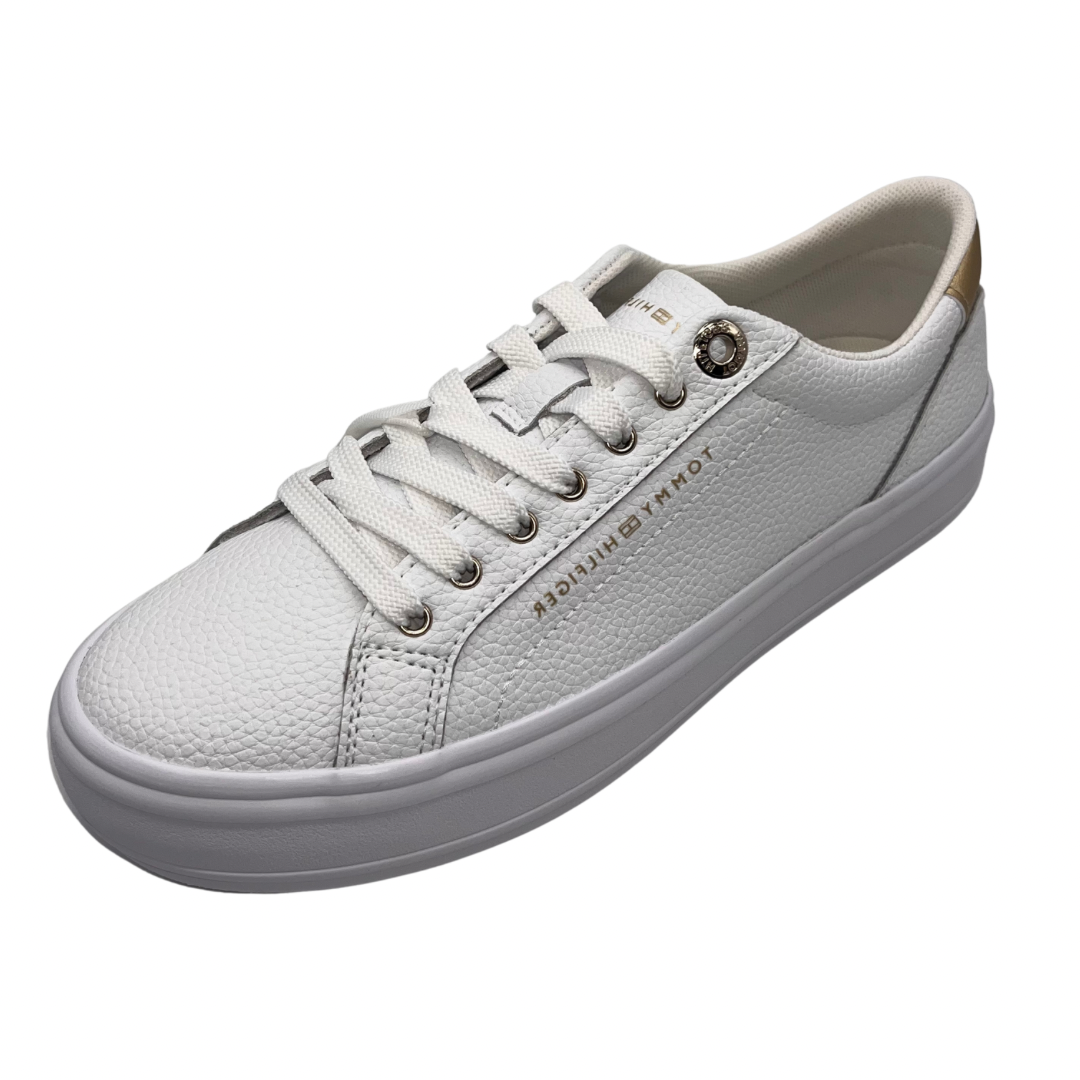 Tommy Hilfiger White Leather Trainers