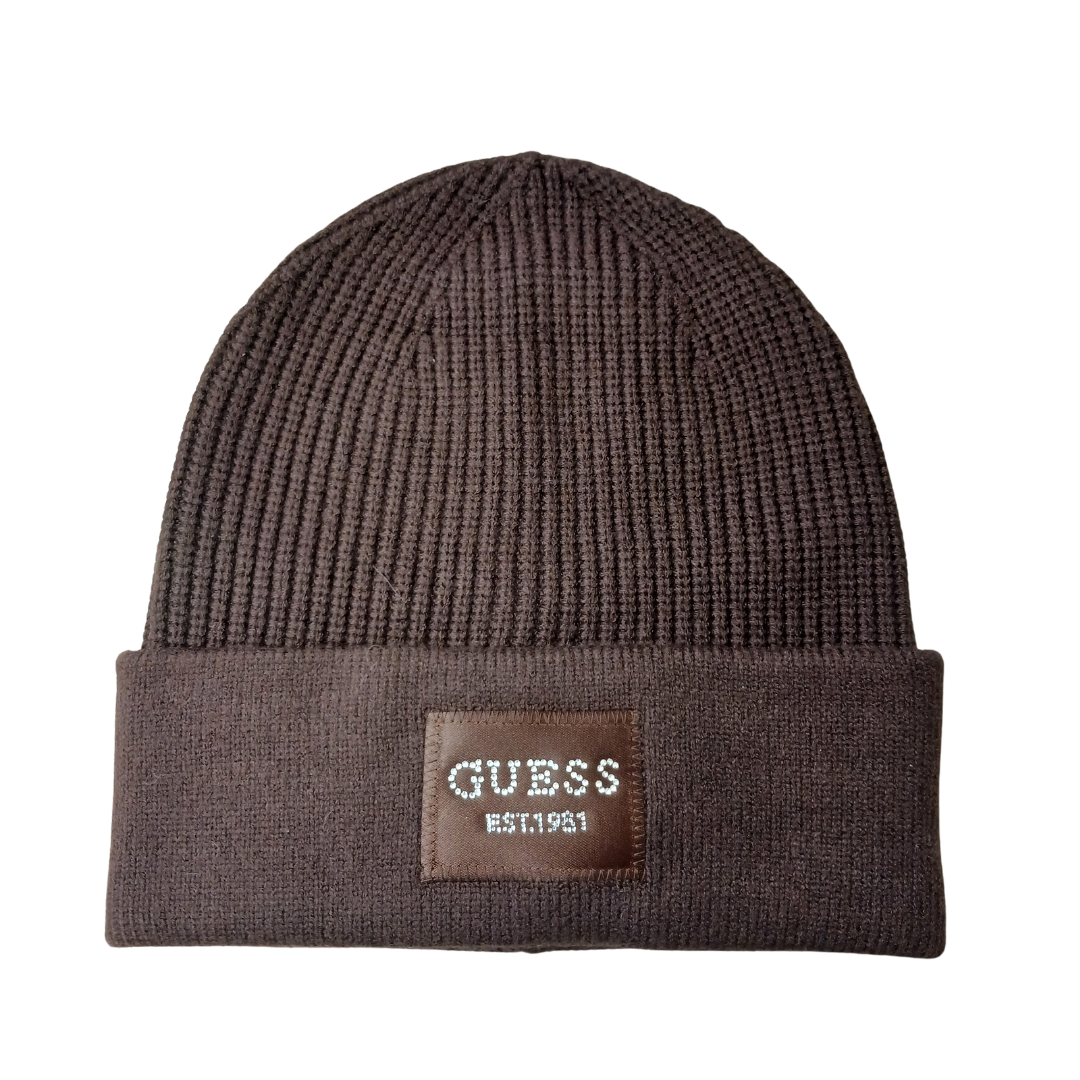 Guess Brown Hat with Diamante Detail