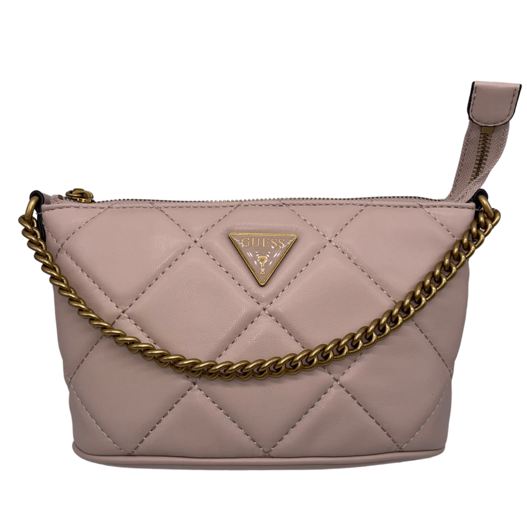 Guess Nude Pink Quilted Handbag